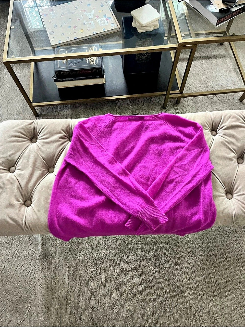 360 Cashmere Sweater in Pink Like New